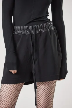 Pants-HUSK Thom Krom Matmix Short - Black