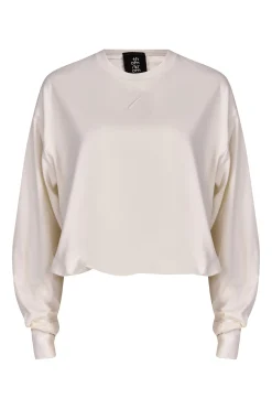 Tops-HUSK Thom Krom Slinky Pullover - Cream