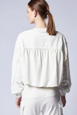 Tops-HUSK Thom Krom Slinky Pullover - Cream