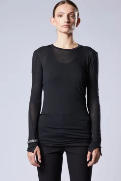 Tops-HUSK Thom Krom Slinky Top - Black