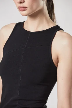 Tops-HUSK Thom Krom Tank Top - Black