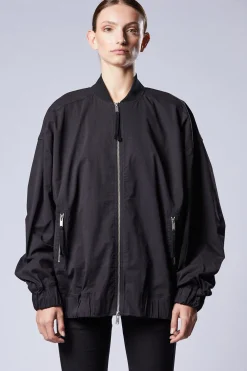 Jackets & Coats-HUSK Thom Krom Vee Bomber - Black
