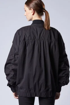 Jackets & Coats-HUSK Thom Krom Vee Bomber - Black