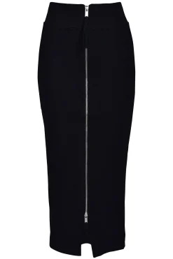 Skirts-HUSK Thom Krom Zippa Skirt - Black